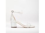 Flora Lace Bridal Niedrig Absatz Sandalen