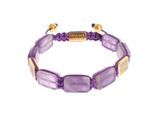 Nialaya CZ Amethyst 18K Gold 925 Armband