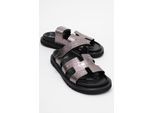 Loana Leder Slide Sandale