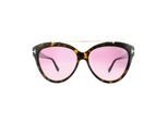 Tom Ford Zonnebril 0518 Livia 52Z Donker Havana Verloop Mirror Violet