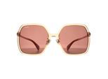 Max Mara Vierkant Dames Glimmend Roze Bruin MM0059-D