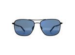 Serengeti Aviator Heren Mat Zwart Mineraalblauw 555nm Gepolariseerd Spello