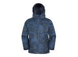 Mountain Warehouse Ravine bedrukte lichtgewicht waterdichte jas voor kinderen/Kinderen (Donkerblauw)