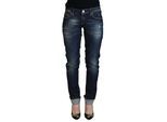 Skinny jeans met verwaarloosde details