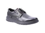 Hush Puppies Heren Triton Leren Casual Schoenen (Zwart)