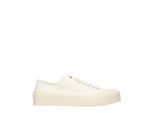 Jil Sander Beigefarbene Stoff Sneakers mit niedriger Schnittform