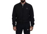 Zwarte Bomberjack Casual Stijl