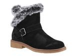 Hush Puppies Hannah Wildleder Damen Schwarz Stiefel