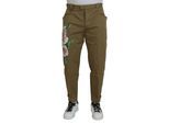 Blumenmuster-Hosen im lässigen Stil