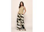 Casey Print Broek Zwart / Camel