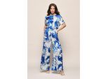 Benfield Print Broek Kobalt / Off White