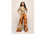Corby Print Broek Oranje / Multi