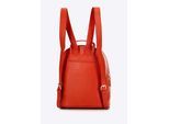 Wittchen Damesrugzak in oranje reliëfleer, oranje natuurlijk leer