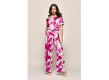 Benfield Print Broek Licht Berry / Offwhite