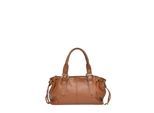 Anna Luchini Brown Rundleer Tas