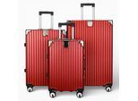 Rode hardshell koffer Dubbele 4-wiel ABS bagage Cabine Koffers