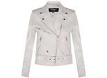 Dames rundleer bikerjack-Mansfield