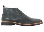 Graue Herren-Chukka-Stiefel aus Wildleder mit Schnürung