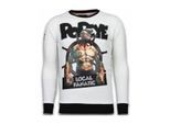 Local Fanatic Popeye rhinestone sweater