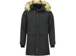 Enos Lange parka jas met bontkraag - Winterjas