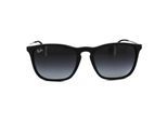 Ray-ban round heren rubber zwarte gradiënt grijze zonnebril
