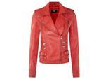 Dames leren Brando bikerjack-Loddon