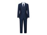 3-delig marineblauw birdseye-tweedpak voor jongens