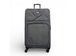 Softshell lichtgewicht grijs nylon 4-wiel reiskoffer Vakantie Extra Grote Koffer