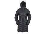 Mountain Warehouse Dames/Dames Florence lange gewatteerde jas (Zwart)
