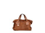 Anna Luchini Brown Rundleer Tas