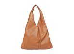 Anna Luchini Brown Rundleer Tas