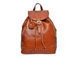 Anna Luchini Brown Rundleer Tas