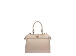 Roberta M Beige Rundleer Tas