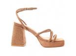 Montevita Heel Sandale Festsand in Braun