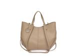 Luisa Vannini Beige Rundleer Tas