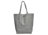 Roberta M Grijs Rundleer Tas
