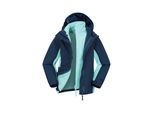 Mountain Warehouse Kinder/Kinder Lightning 3 in 1 Waterdichte Jas (Blauw)