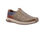 Hush Puppies Heren Cole lederen vrijetijdsschoenen (Khaki/Navy/Tan)