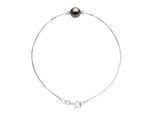 DIADEMA - Armband aus Silber - Tahiti-Perle und Diamanten