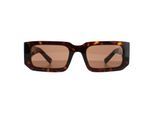 Prada Rechthoek Dames Donker Bruin Tortoise PR06YS