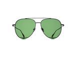 Salvatore Ferragamo SF308S 044 licht ruthenium groen zonnebril
