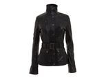 Dames leren militair geïnspireerde bikerjack-Middleton