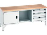 cubio Kastenwerkbank mit 3 Schubladen