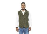 Heren klassiek glad geit suède leren vest-Exeter