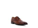 Dune Suffix Leren Heren Veterschoenen In Donkerbruin