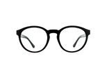 Emporio Armani Runde Herren Matte Schwarz klar mit Sonne Clip-ons Sonnenbrille