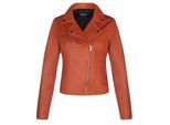 Dames klassiek leren Brando bikerjack-Loughton