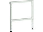 Bott cubio Werkbankfuß, höhenverstellbar, Stahlblech, B 80 x T 800 x H 1000 mm, lichtgrau RAL 7035