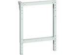 Bott cubio Werkbankfuß, höhenverstellbar, Stahlblech, B 80 x T 650 x H 700 - 1100 mm, lichtgrau RAL 7035
