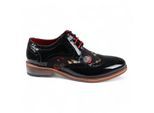 Justin Reess Herren-Brogue-Schuhe aus Lackleder mit Schmetterlings-Print - Julius